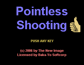 Pointless Shooting Title Screen